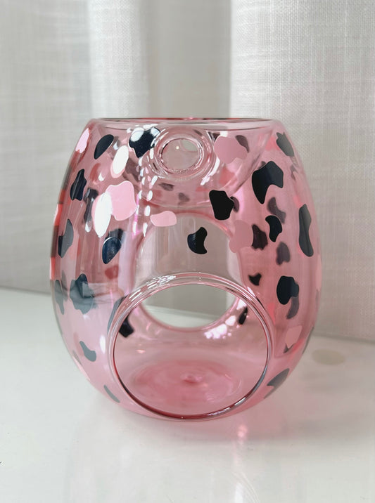 Wax Melt Burner - Pink Leopard